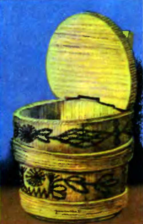 И. Грималюк. Солонка, украшенная накатками. 1959г. Гуцулыцина