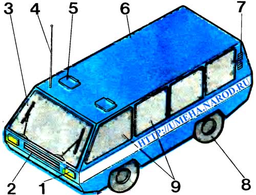 Модель микроавтобуса
